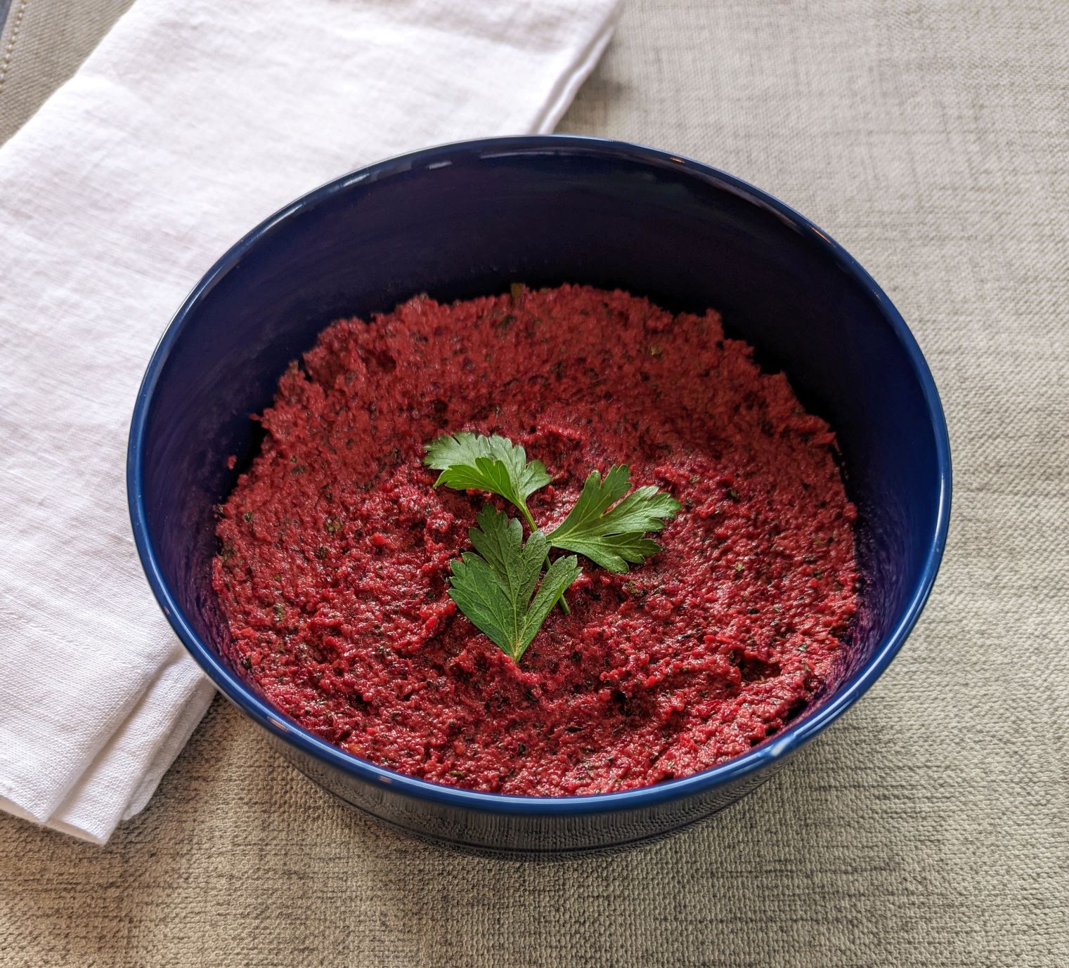 Beet Dip with Walnuts and Herbs